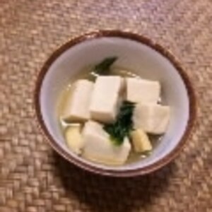 高野豆腐と小松菜の煮物